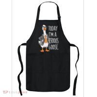 Today IM A Serious Goose Wear Glasses Vest Apron thumb 0