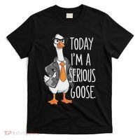 Today IM A Serious Goose Wear Glasses Vest T-Shirt thumb 0