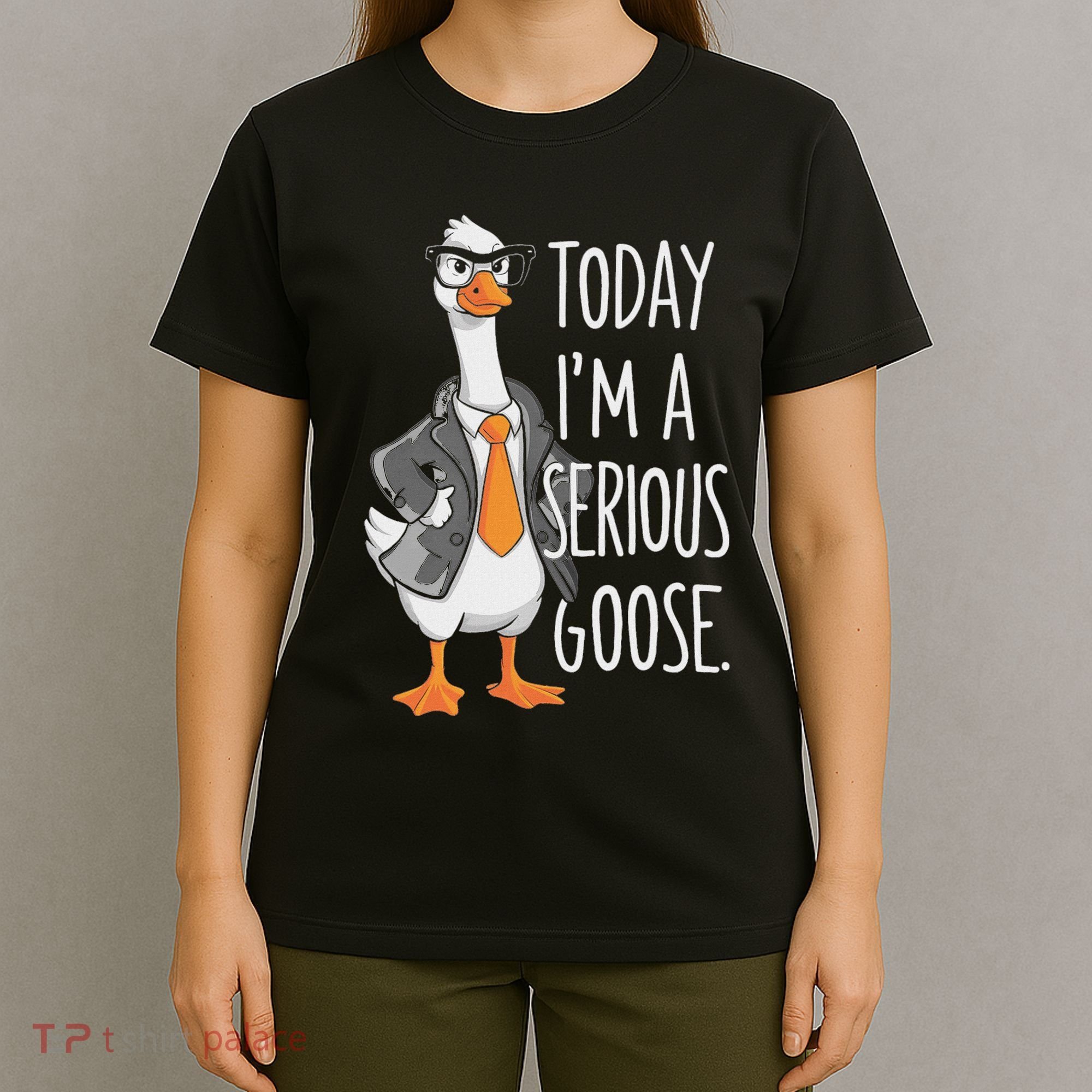 Today IM A Serious Goose Wear Glasses Vest T-Shirt