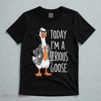 Today IM A Serious Goose Wear Glasses Vest T-Shirt thumb 5
