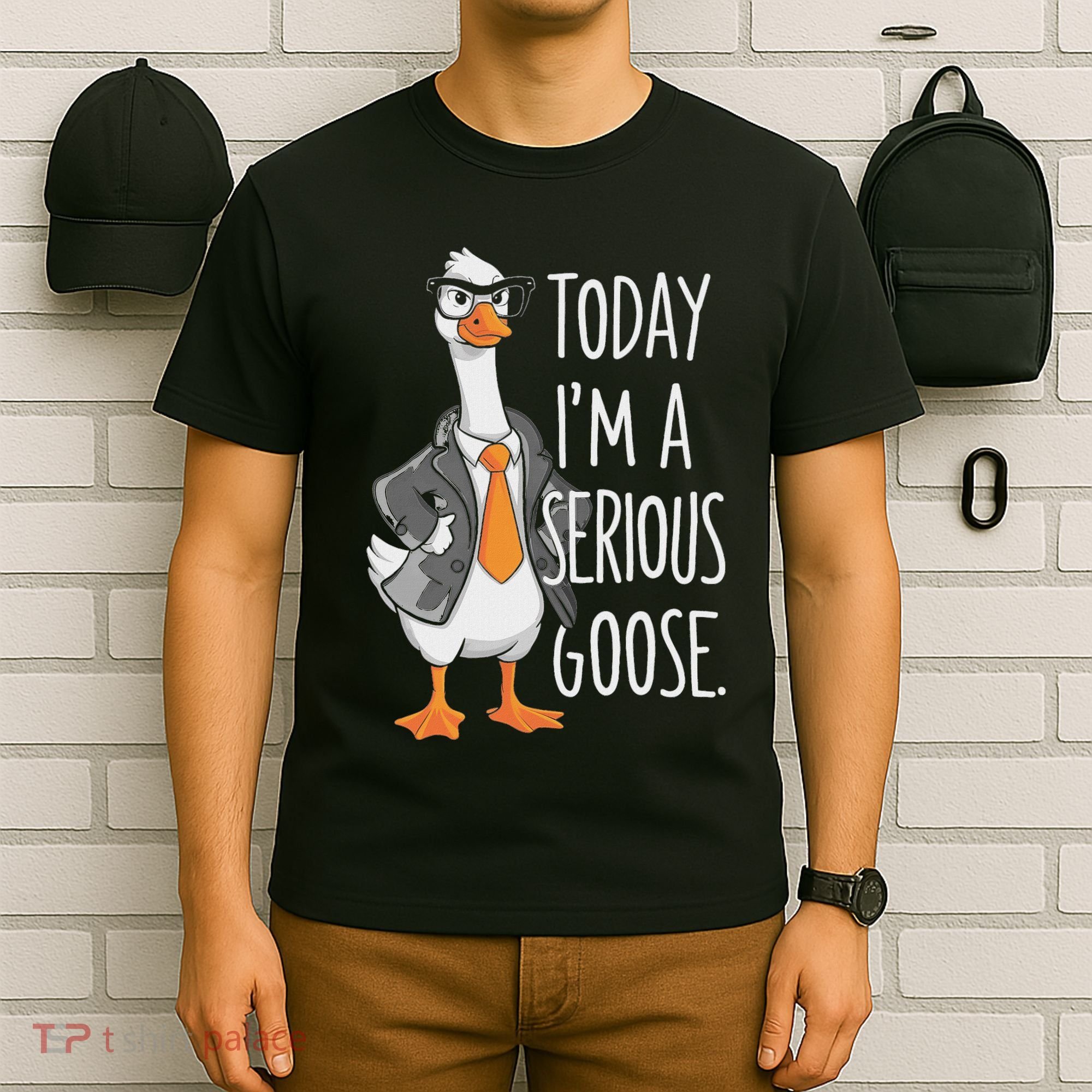 Today IM A Serious Goose Wear Glasses Vest T-Shirt
