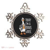 Today IM A Serious Goose Wear Glasses Vest Ornament thumb 0