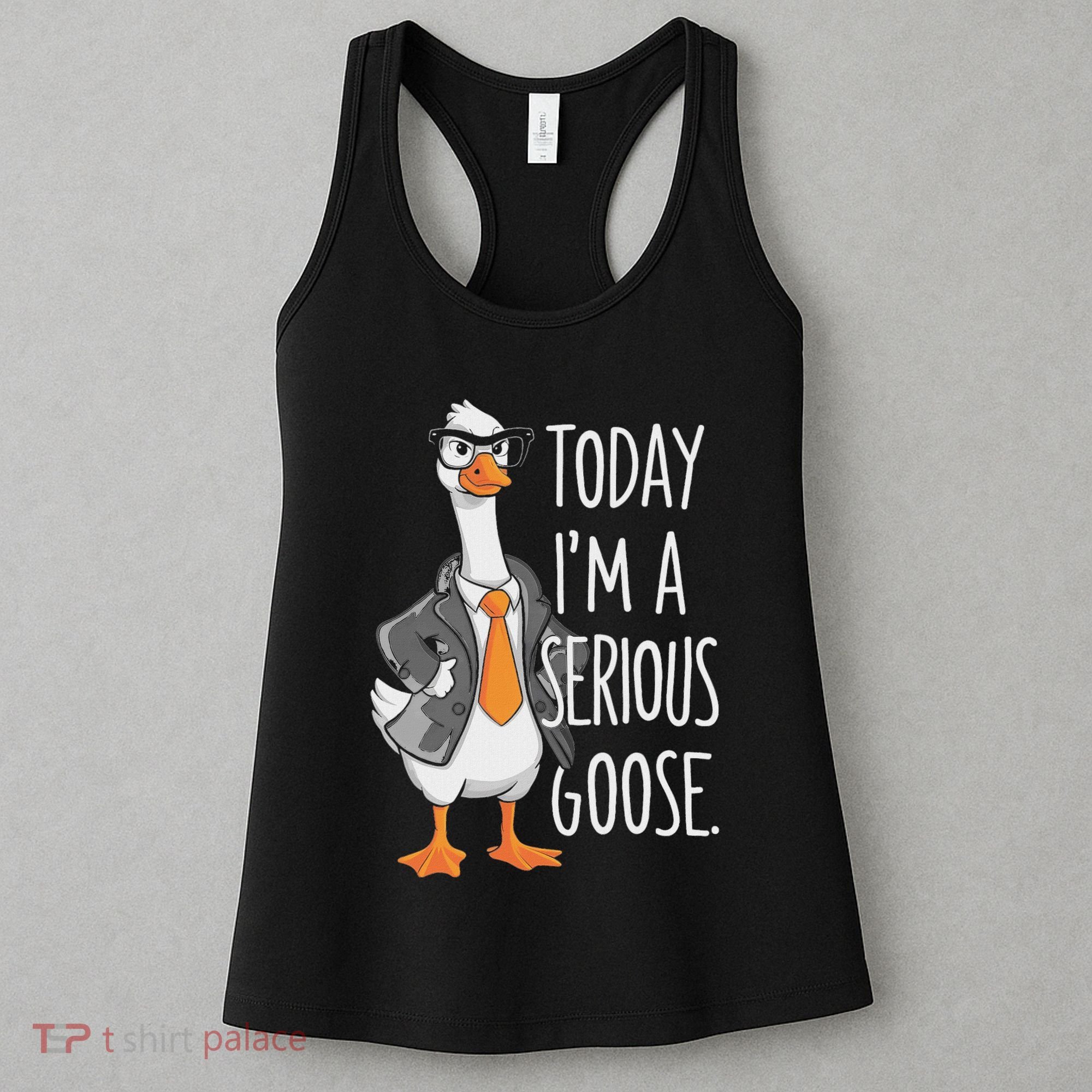 Today IM A Serious Goose Wear Glasses Vest Women's Tank Top