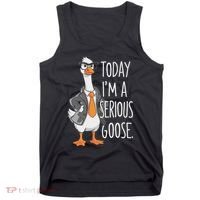 Today IM A Serious Goose Wear Glasses Vest Tank Top thumb 0