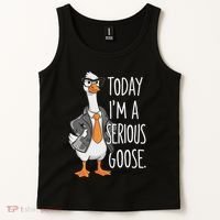 Today IM A Serious Goose Wear Glasses Vest Tank Top thumb 2