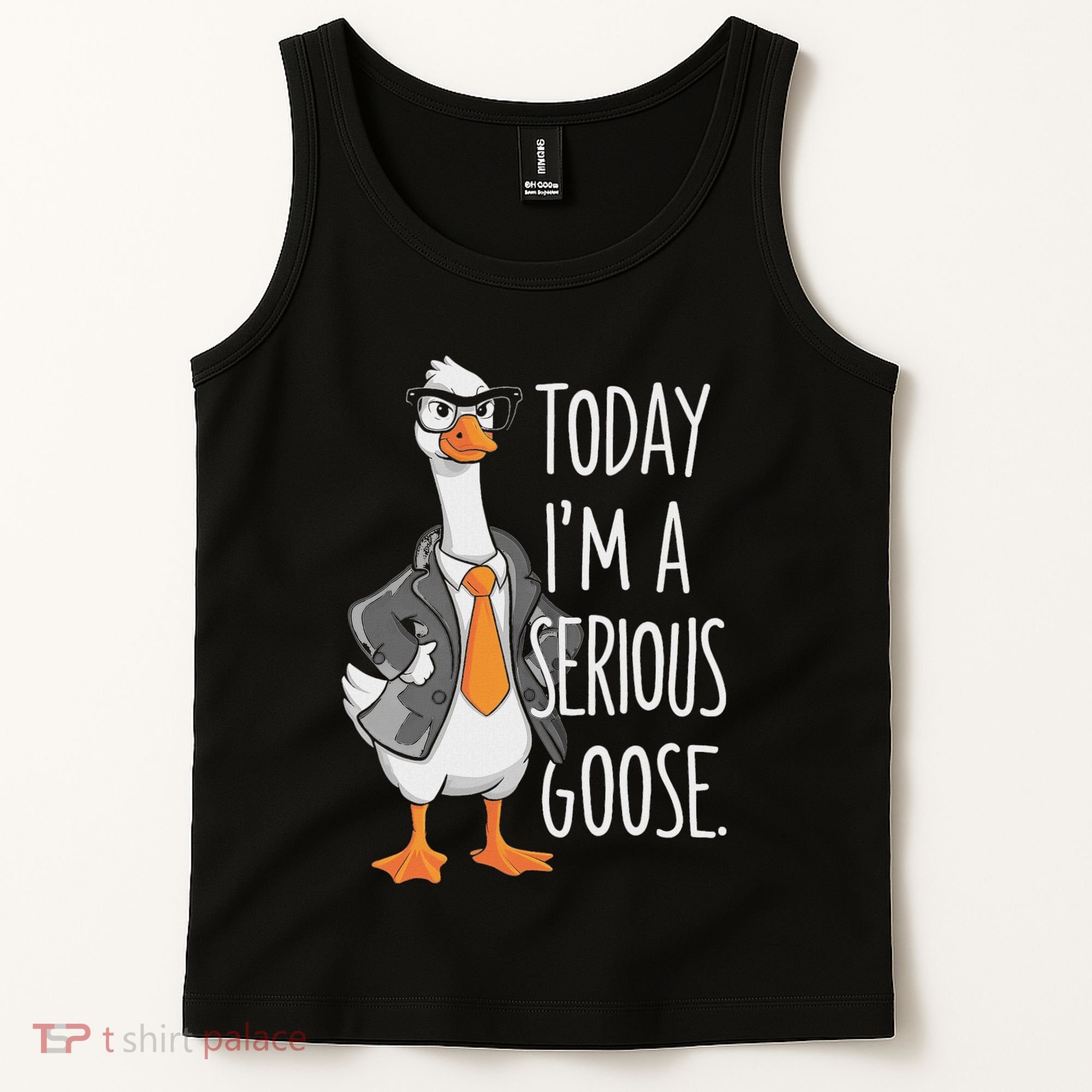 Today IM A Serious Goose Wear Glasses Vest Tank Top