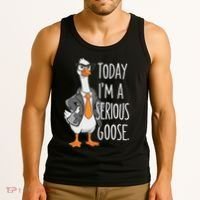 Today IM A Serious Goose Wear Glasses Vest Tank Top thumb 3
