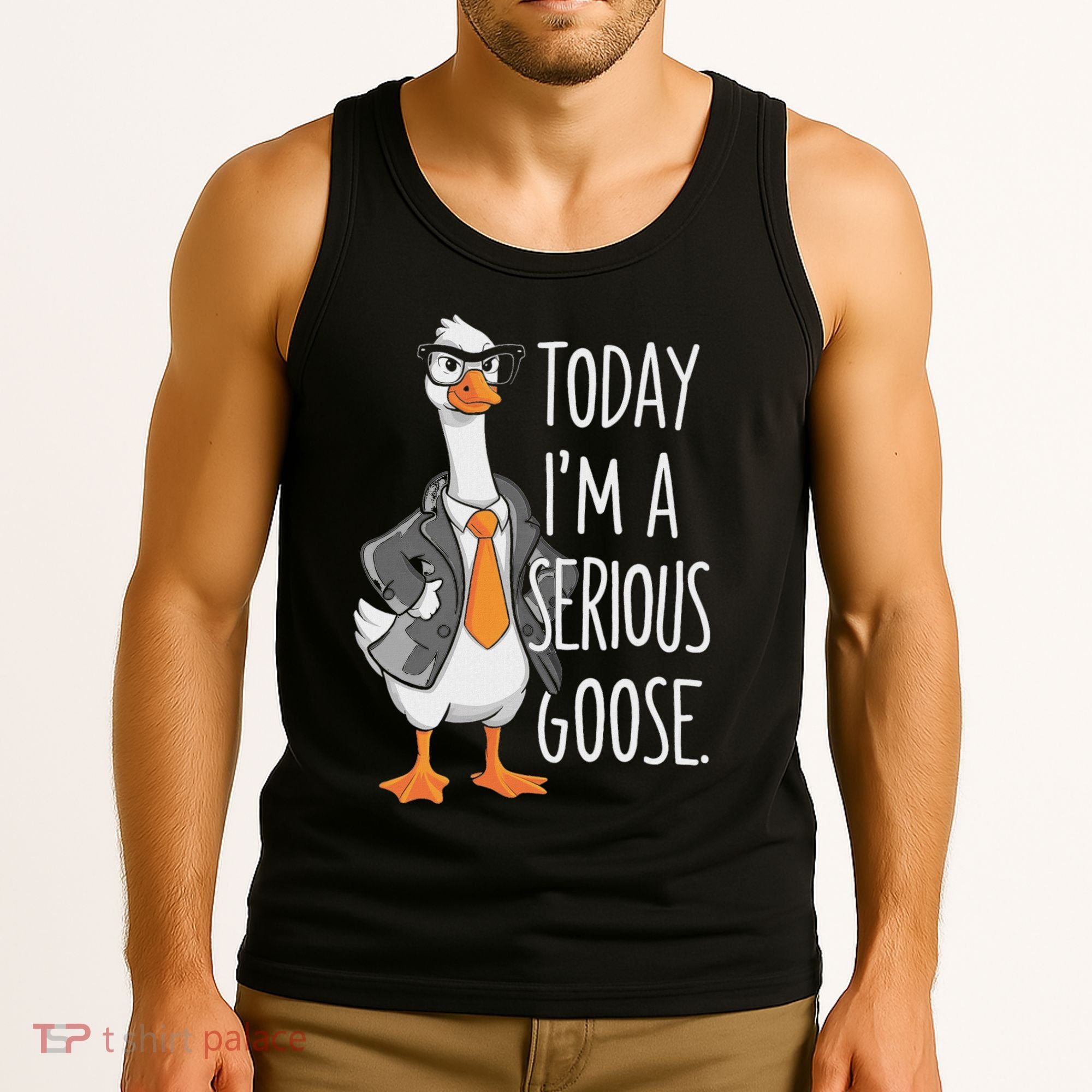 Today IM A Serious Goose Wear Glasses Vest Tank Top