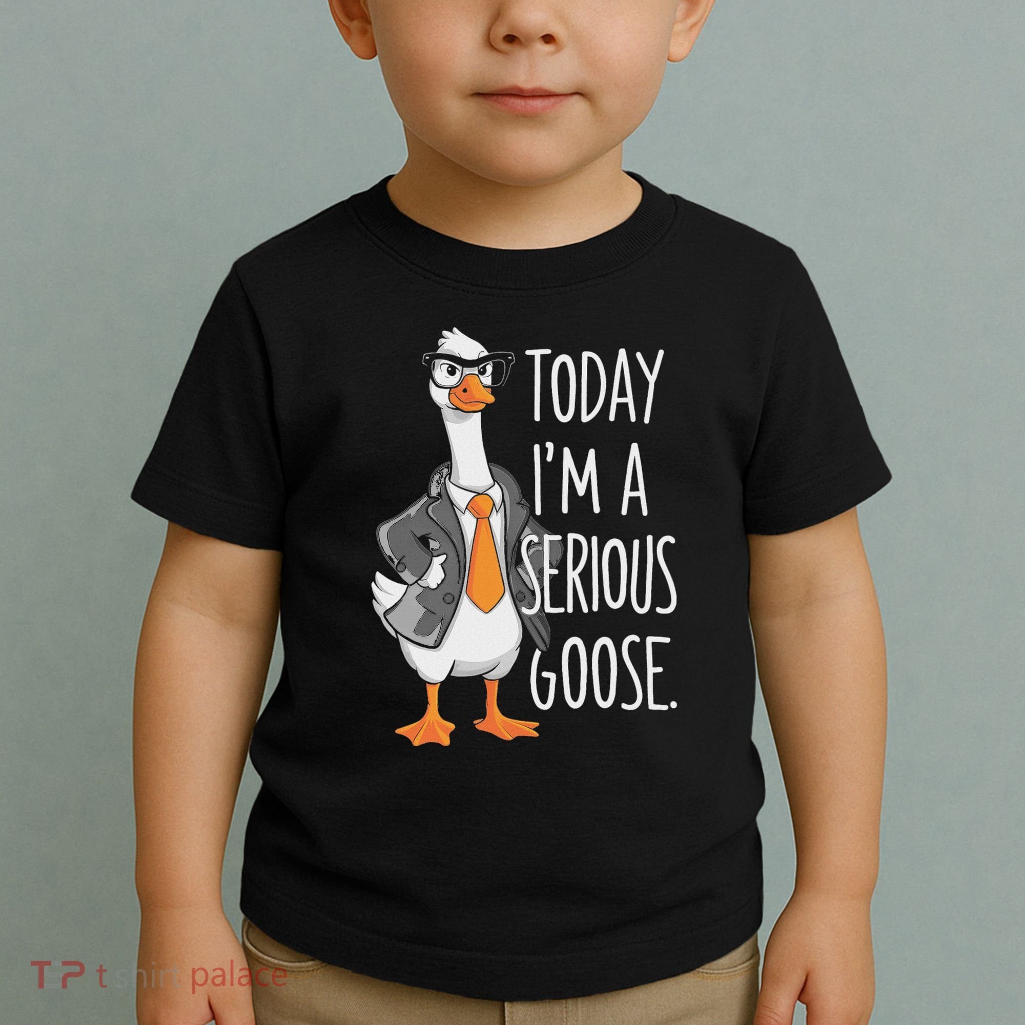 Today IM A Serious Goose Wear Glasses Vest Toddler T-Shirt