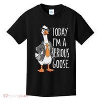 Today IM A Serious Goose Wear Glasses Vest Kids T-Shirt thumb 0