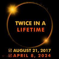 Twice In A Lifetime Solar Eclipse August 21 2017 April 8 2024 Women's Hoodie thumb 2