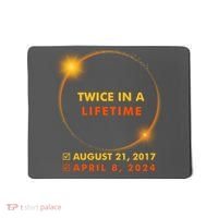 Twice In A Lifetime Solar Eclipse August 21 2017 April 8 2024 Mousepad thumb 0