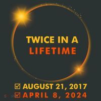 Twice In A Lifetime Solar Eclipse August 21 2017 April 8 2024 Kids Long Sleeve Shirt thumb 2