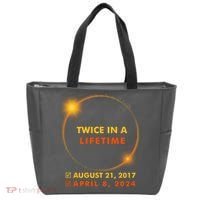 Twice In A Lifetime Solar Eclipse August 21 2017 April 8 2024 Tote Bag thumb 0