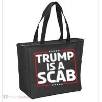 Trump Is A Scab Tote Bag thumb 2