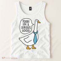 Today IM A Serious Goose Tank Top thumb 2
