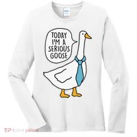 Today IM A Serious Goose Women's Long Sleeve Shirt thumb 0