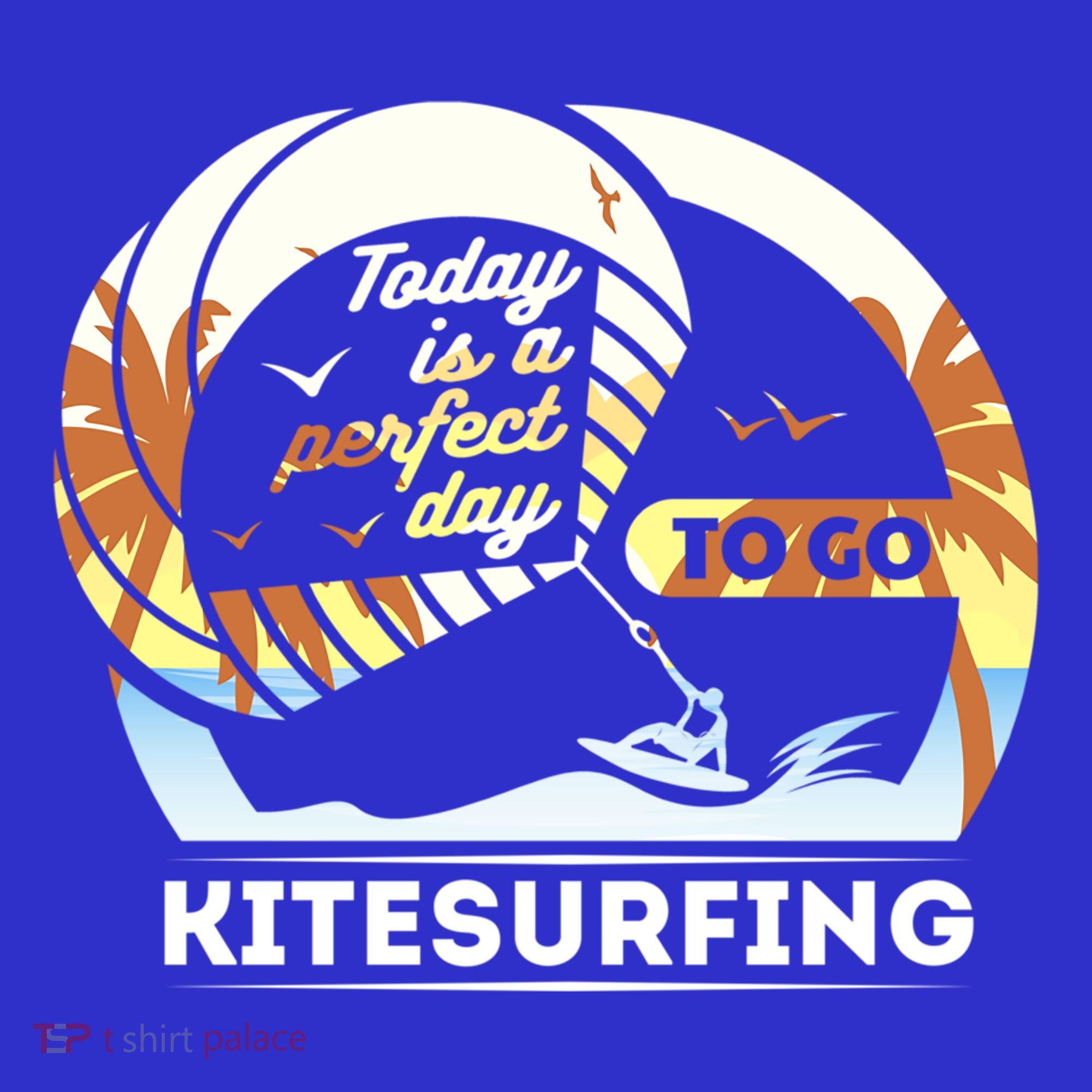 Today Is A Perfect Day To Go Kite Surfing Extreme Sports Funny Gift Polo