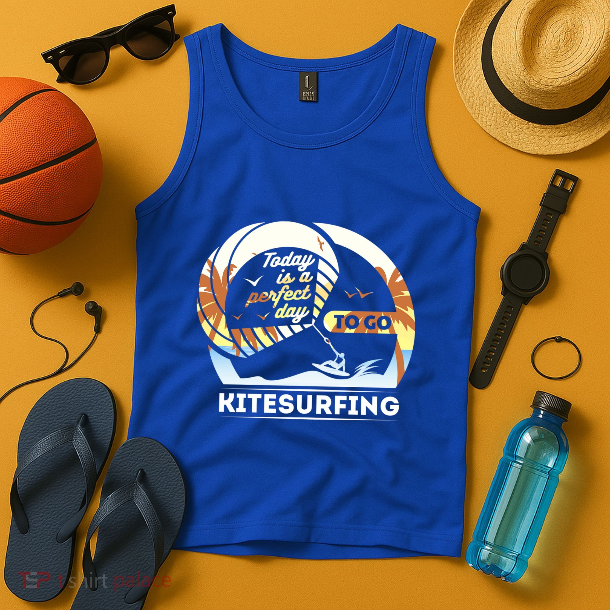 Today Is A Perfect Day To Go Kite Surfing Extreme Sports Funny Gift Tank Top