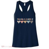 Teaching Is A Work Of Hearts Women's Tank Top thumb 0