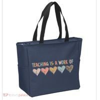 Teaching Is A Work Of Hearts Tote Bag thumb 2