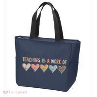 Teaching Is A Work Of Hearts Tote Bag thumb 3