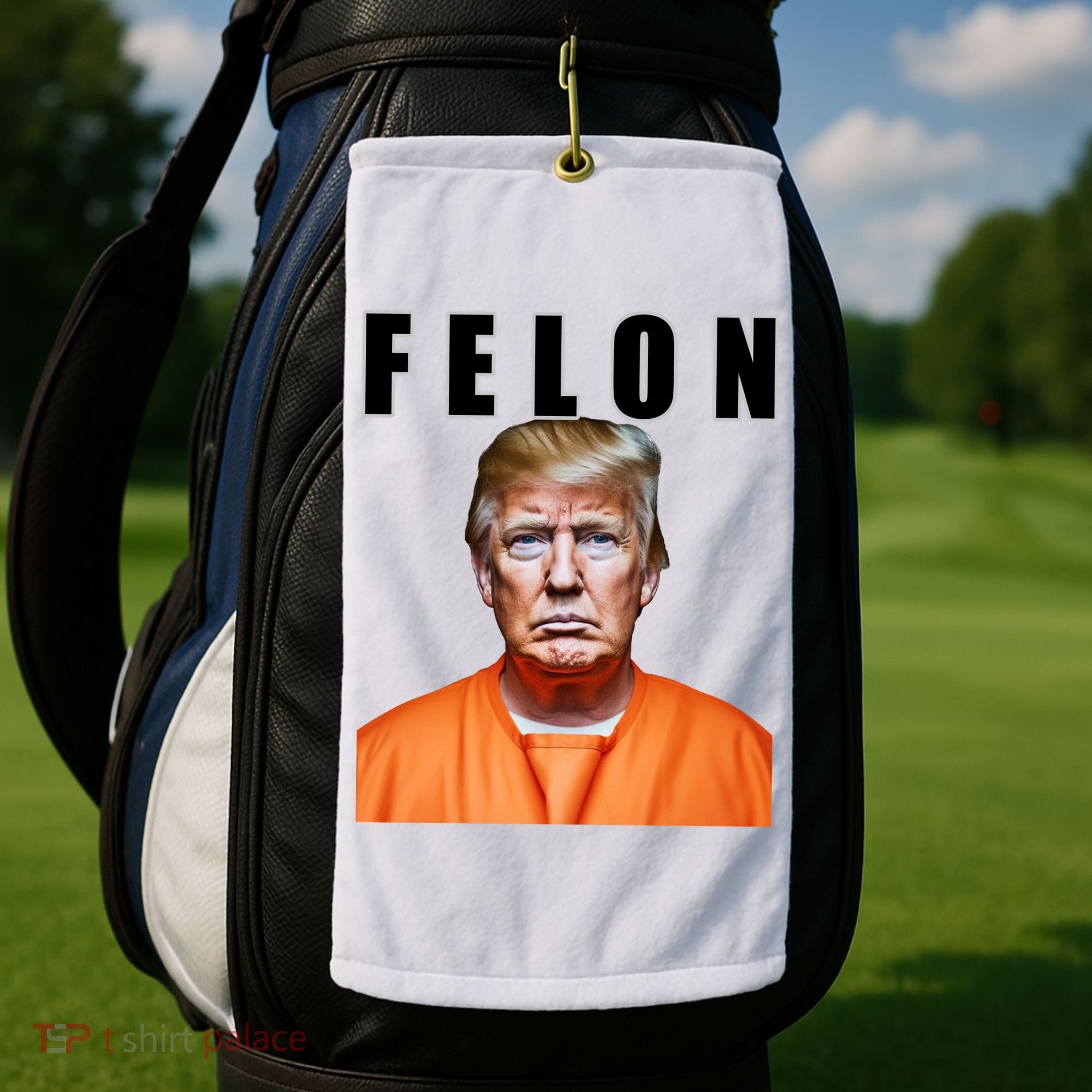 Trump Is A Felon Golf Towel