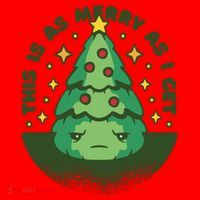 This Is As Merry As I Get AntiChristmas Santa Hat thumb 1