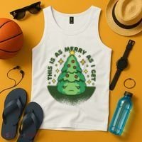 This Is As Merry As I Get AntiChristmas Tank Top thumb 4