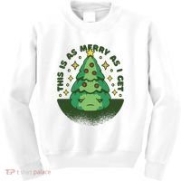 This Is As Merry As I Get AntiChristmas Kids Sweatshirt thumb 0