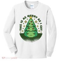 This Is As Merry As I Get AntiChristmas Kids Long Sleeve Shirt thumb 0