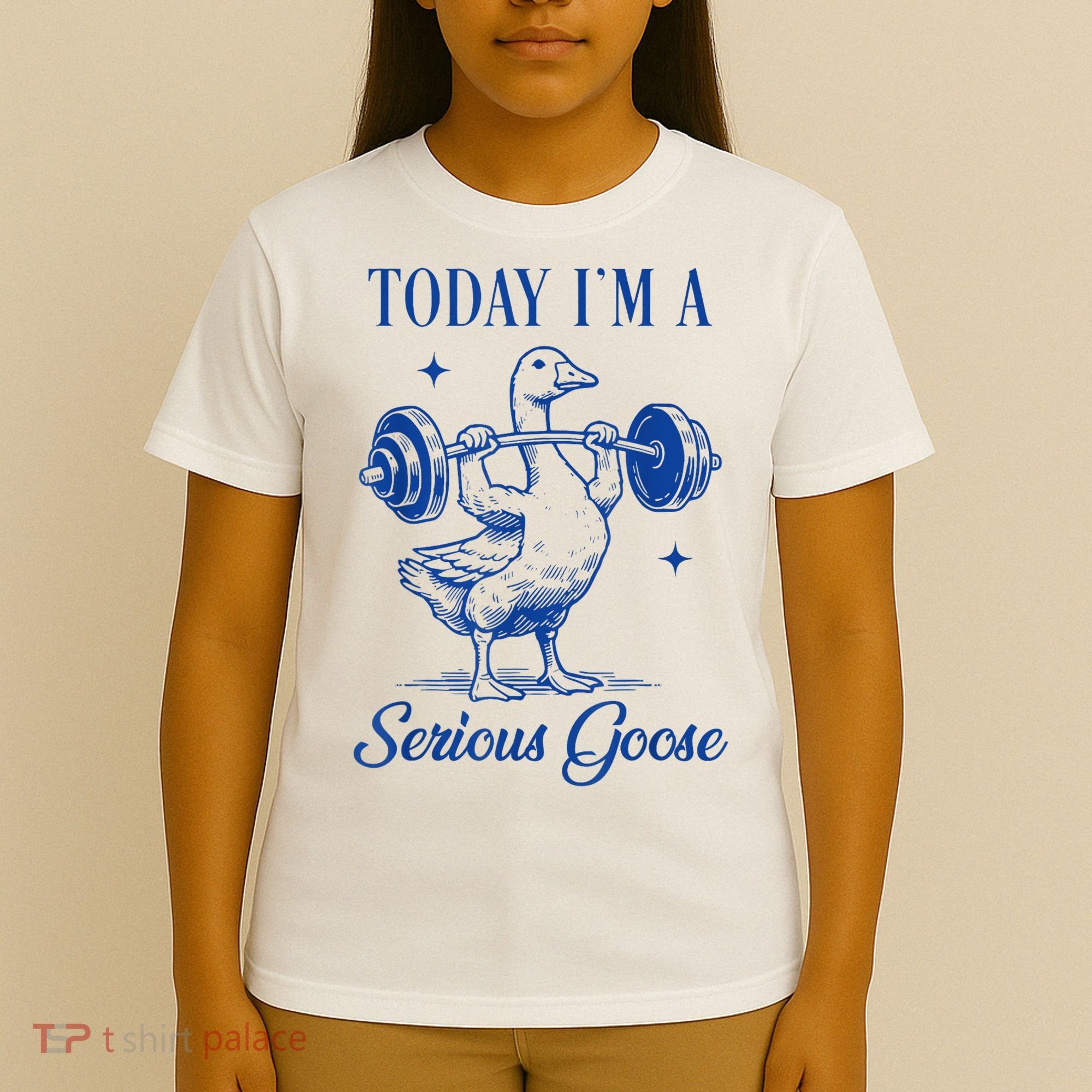 Today IM A Serious Goose Funny Lifting Weights Gym Fitness T-Shirt