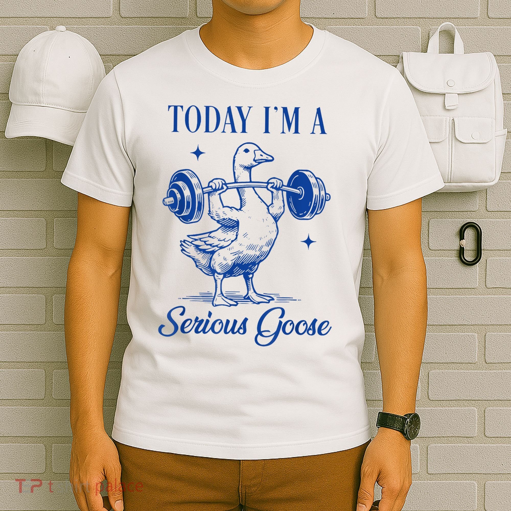 Today IM A Serious Goose Funny Lifting Weights Gym Fitness T-Shirt