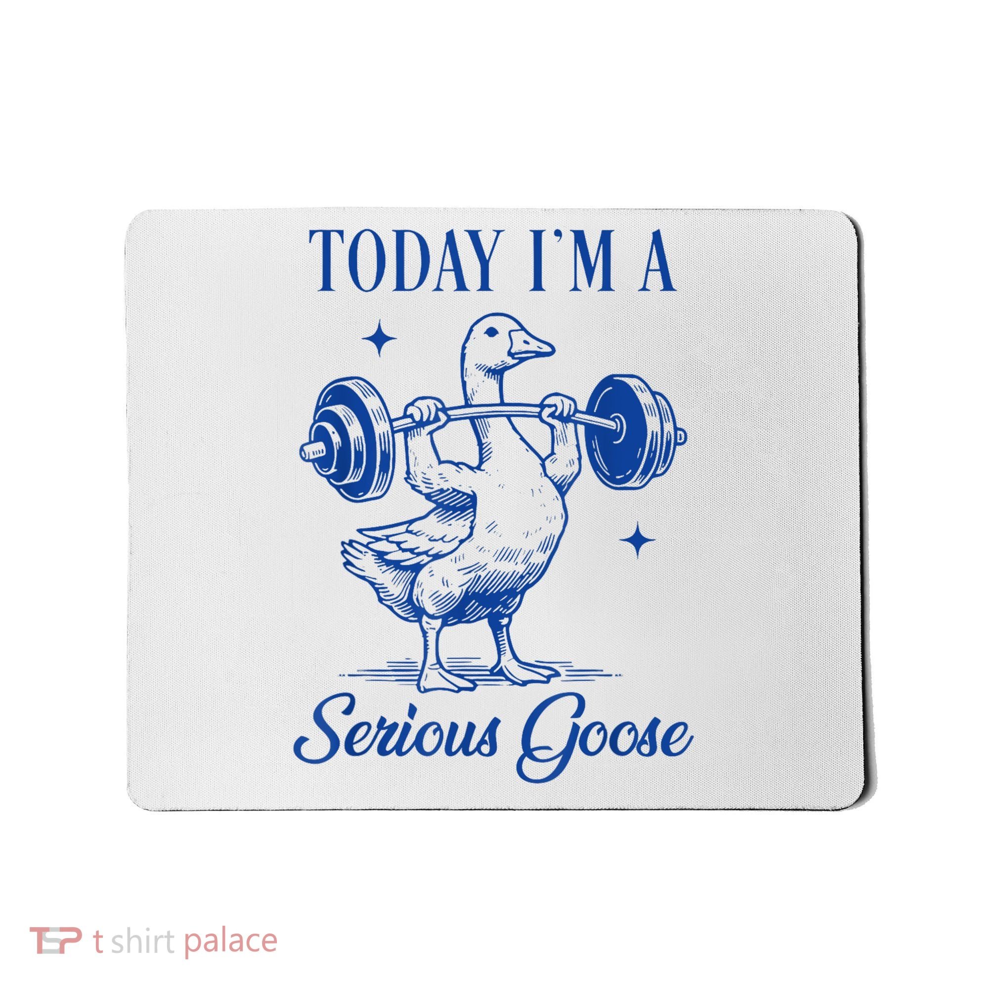 Today IM A Serious Goose Funny Lifting Weights Gym Fitness Mousepad