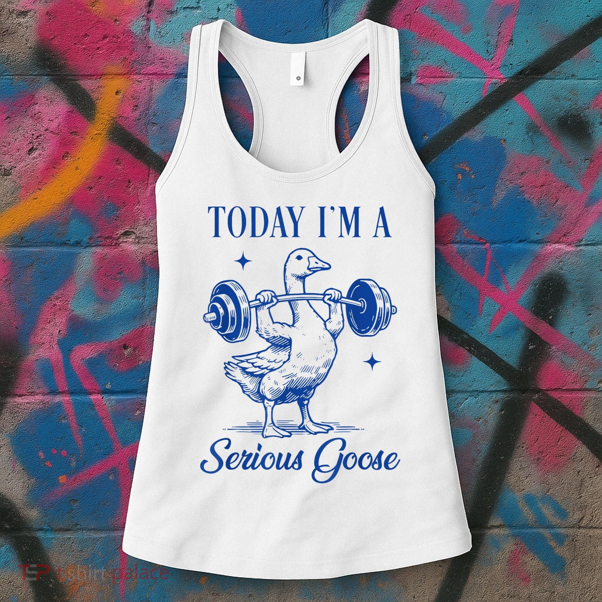 Today IM A Serious Goose Funny Lifting Weights Gym Fitness Women's Tank Top