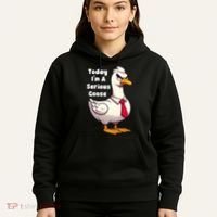 Today I Am A Serious Goose Funny Oddly Specific Dank Meme Hoodie thumb 5