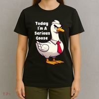 Today I Am A Serious Goose Funny Oddly Specific Dank Meme T-Shirt thumb 4