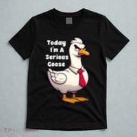 Today I Am A Serious Goose Funny Oddly Specific Dank Meme T-Shirt thumb 5