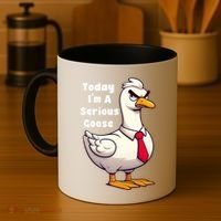 Today I Am A Serious Goose Funny Oddly Specific Dank Meme Coffee Mug thumb 4