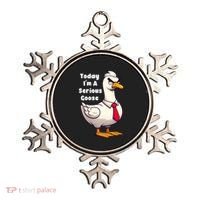 Today I Am A Serious Goose Funny Oddly Specific Dank Meme Ornament thumb 0