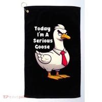 Today I Am A Serious Goose Funny Oddly Specific Dank Meme Golf Towel thumb 0