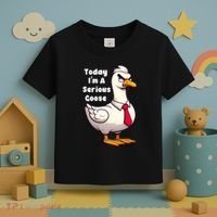 Today I Am A Serious Goose Funny Oddly Specific Dank Meme Toddler T-Shirt thumb 3