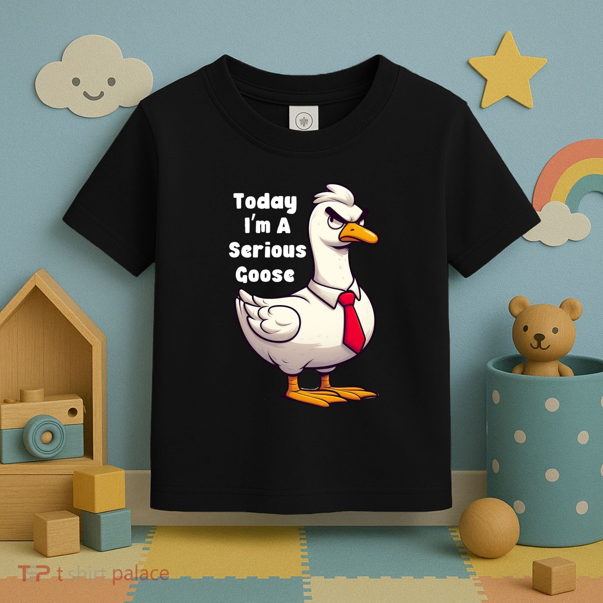 Today I Am A Serious Goose Funny Oddly Specific Dank Meme Toddler T-Shirt