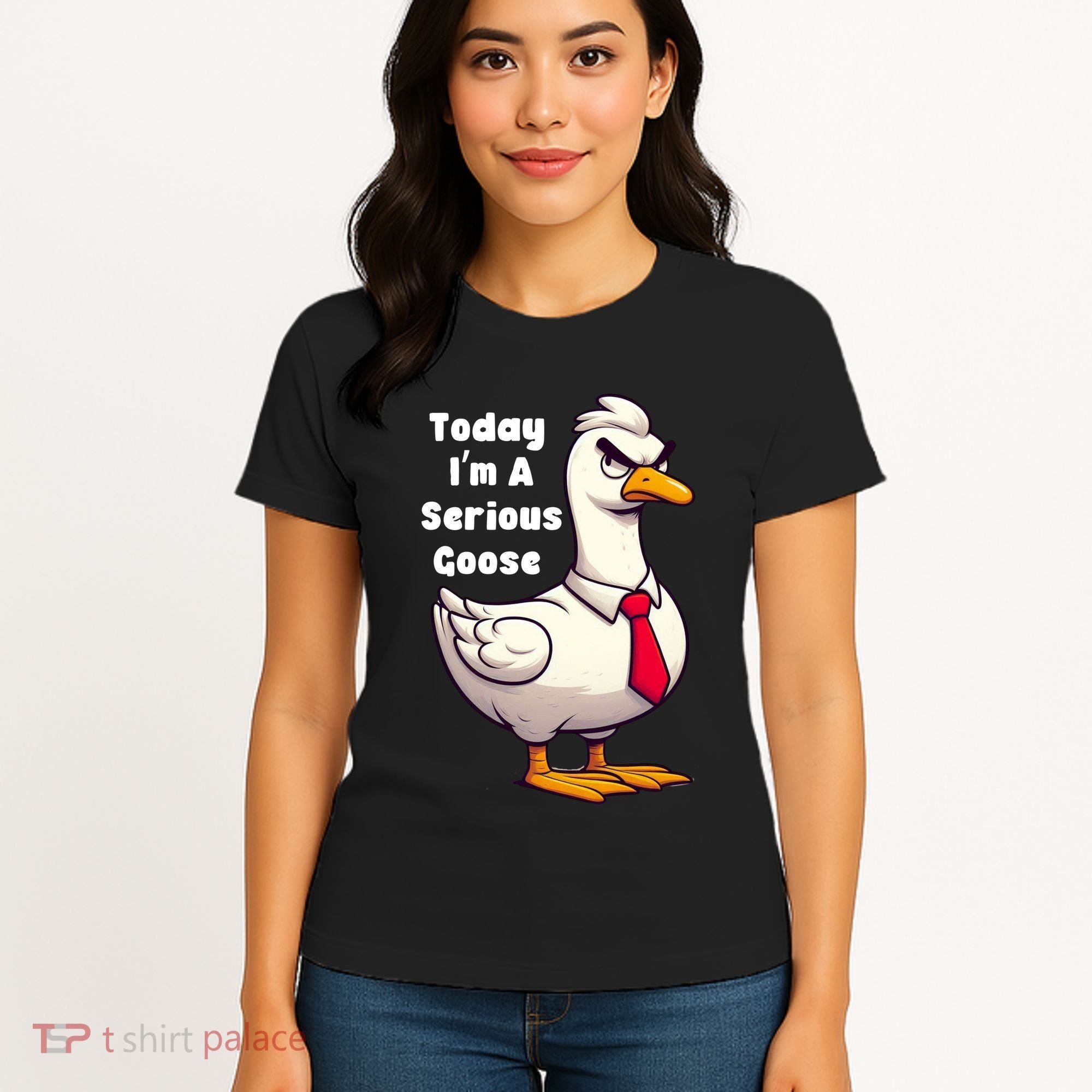 Today I Am A Serious Goose Funny Oddly Specific Dank Meme Women's T-Shirt