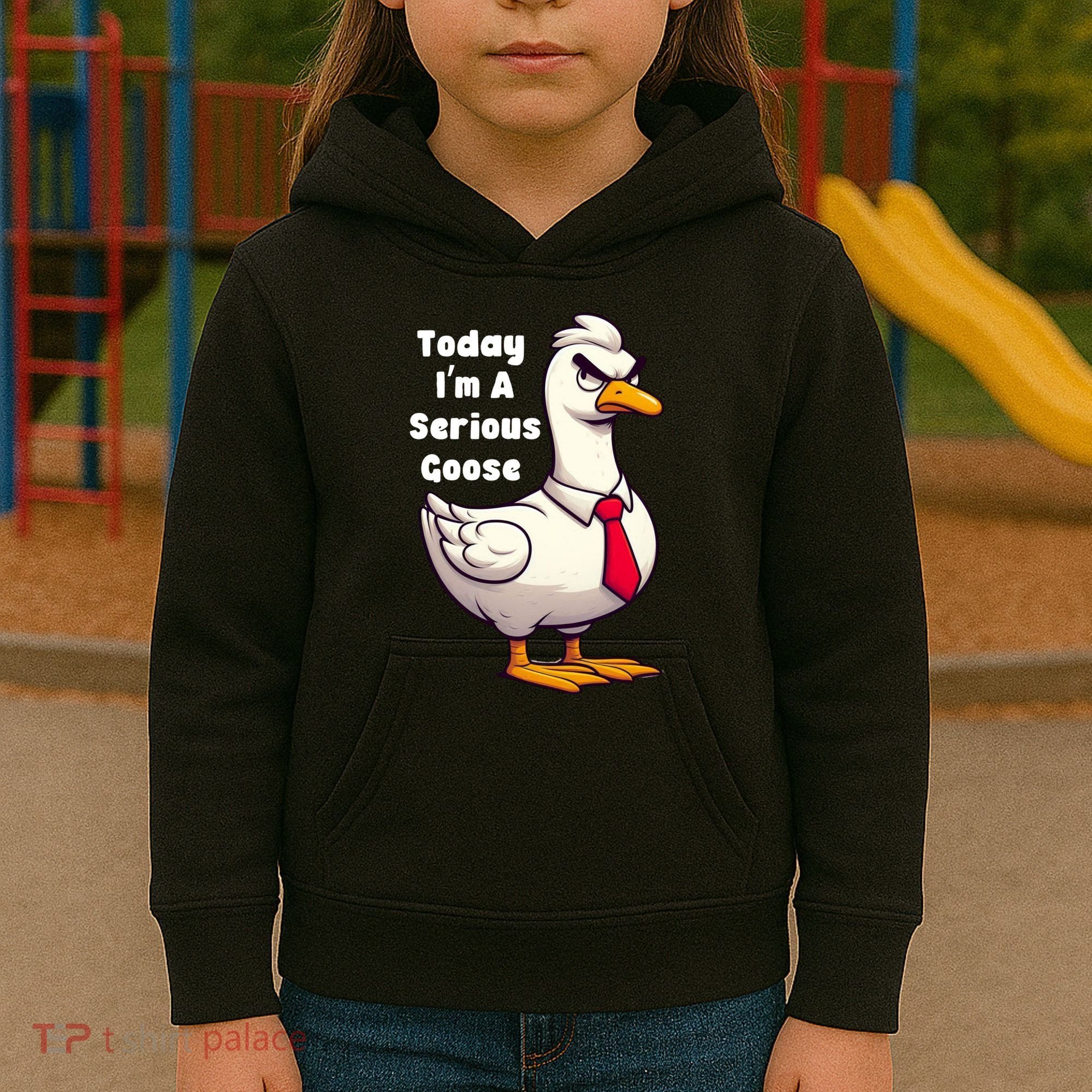 Today I Am A Serious Goose Funny Oddly Specific Dank Meme Kids Hoodie