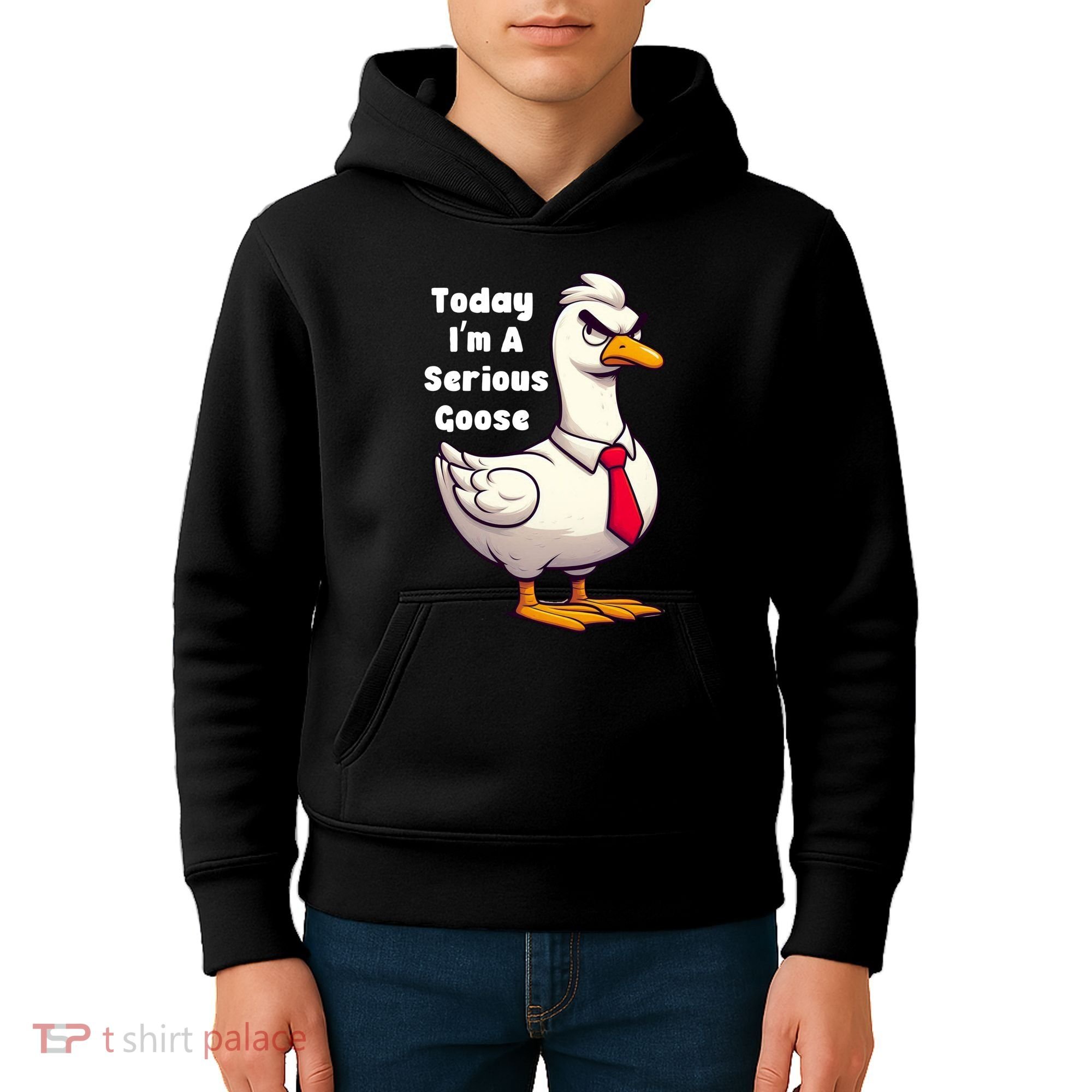 Today I Am A Serious Goose Funny Oddly Specific Dank Meme Kids Hoodie