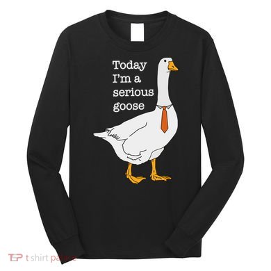 Today IM A Serious Goose Silly Goose Long Sleeve Shirt
