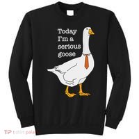 Today IM A Serious Goose Silly Goose Sweatshirt thumb 0
