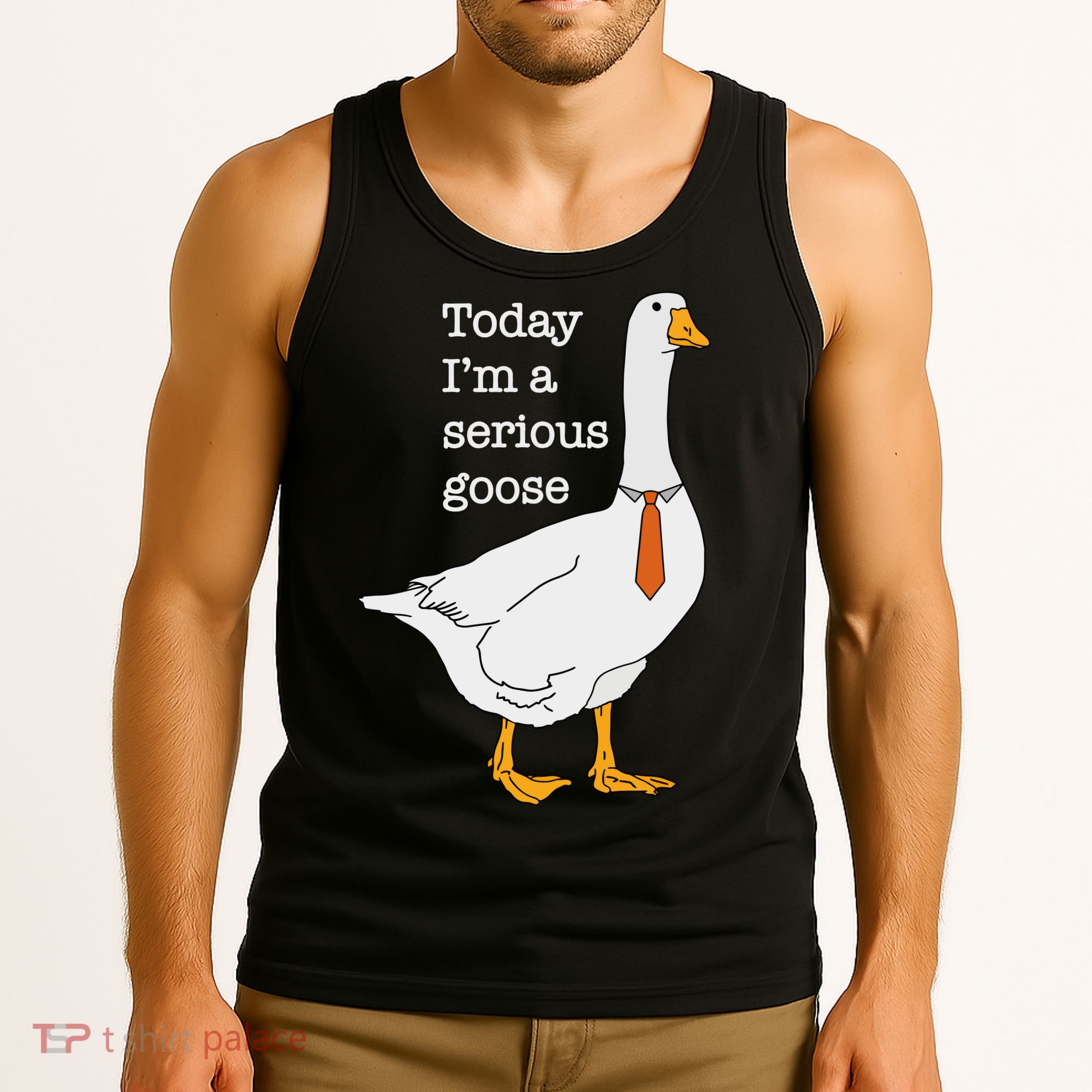 Today IM A Serious Goose Silly Goose Tank Top