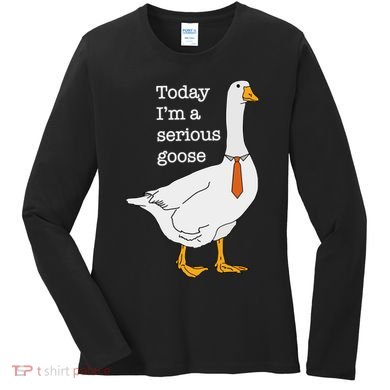 Today IM A Serious Goose Silly Goose Women's Long Sleeve Shirt